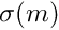 $ \sigma(m) $